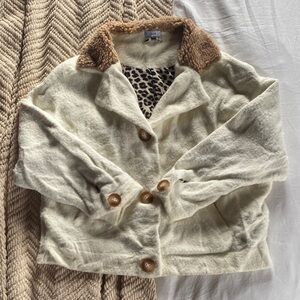 Fate Cream and Brown Teddy Jacket